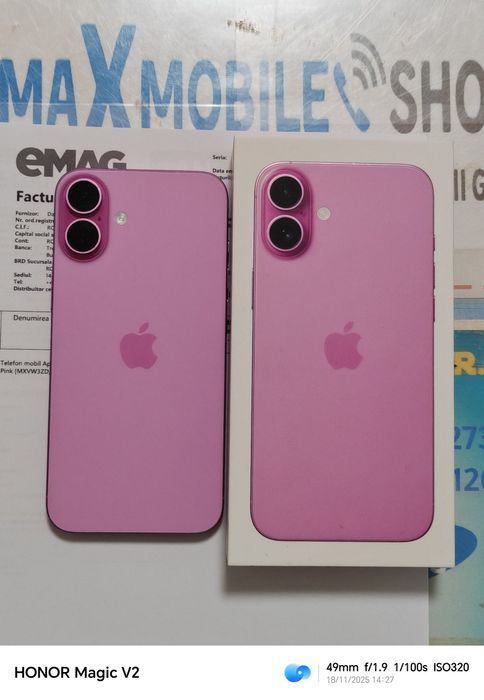 Apple iPhone 16 Plus - 128 GB Pink / impecabil / Garanție eMag
