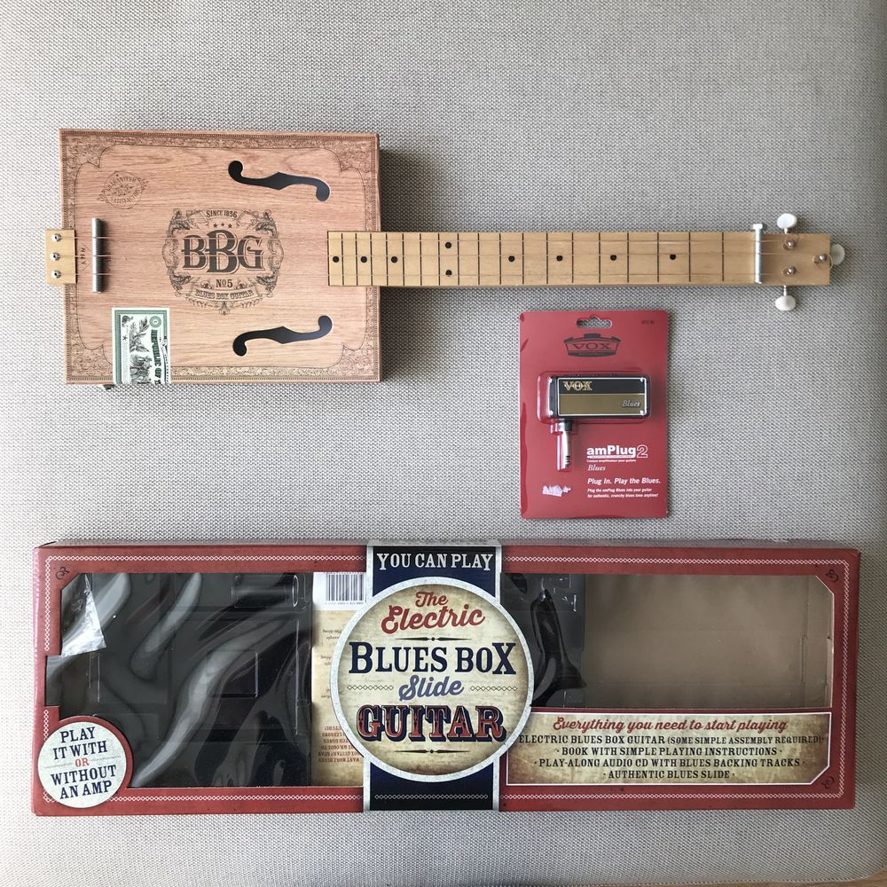 Chitara Blues Box Slide Guitar + Amplificator amPlug 2 Blues