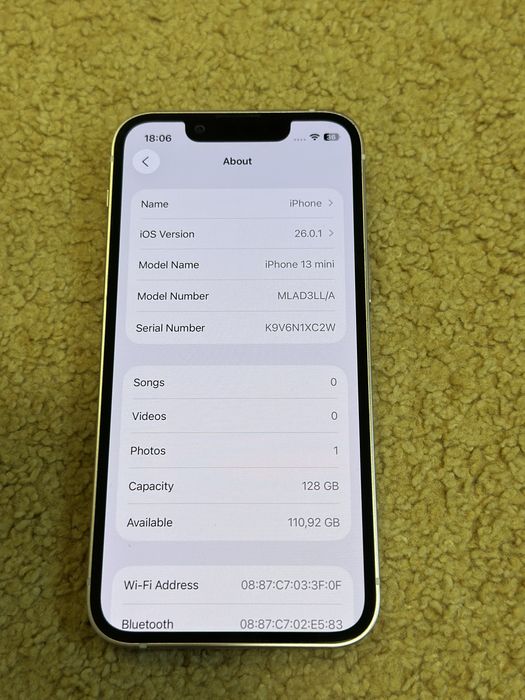 Iphone 13 mini Rose 128gb