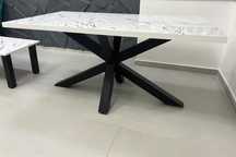 Masa spider cu model marmorat