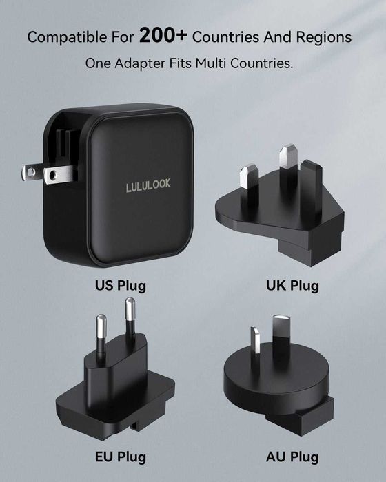 LULULOOK 100W USB C Charger, USB C/USB A - MacBook/Surface/Samsung etc