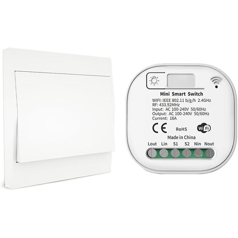 Единичен Moes smart  реле за кинетичен ключ RF433 + WiFi