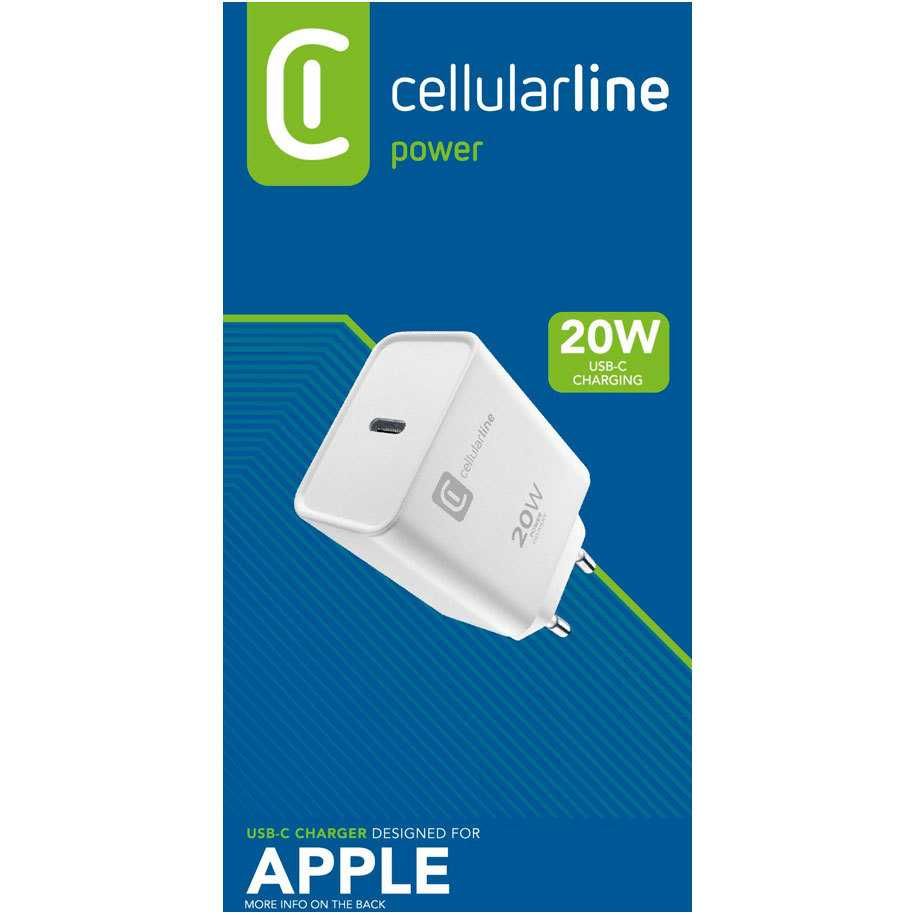 Мощно зарядно CELLULAR LINE 20W Apple