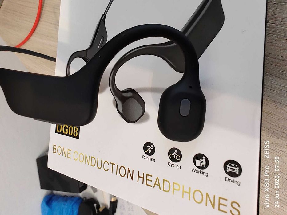 Casti conductie osoasa (bone conduction) DG08 pro, MP3 player 32 Gb
