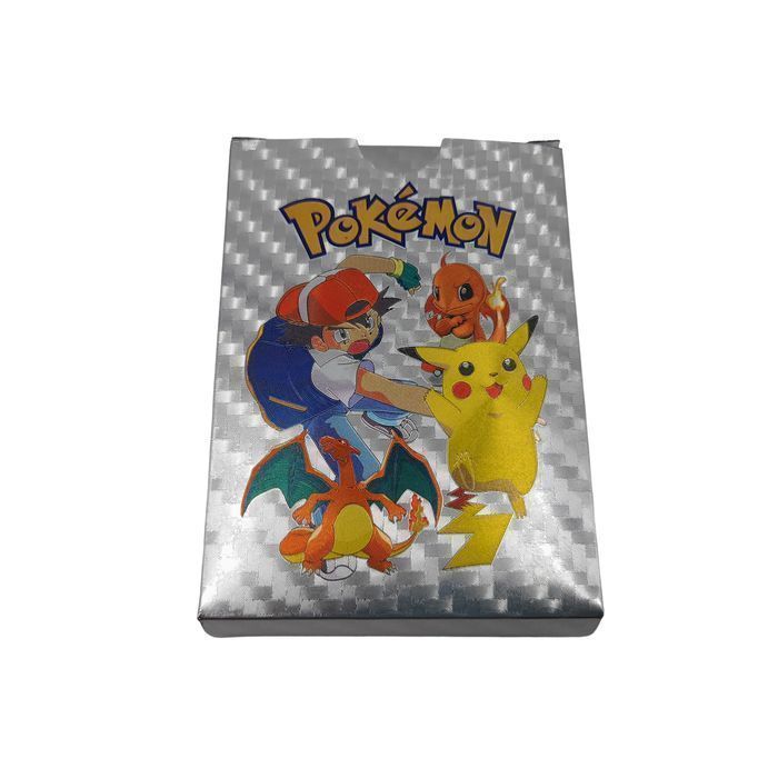 Cartonase Pokemon IdeallStore®, Silver GTX, editie colectie, 55 bucati