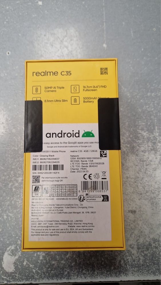 Нов Realme C 35 128 gb