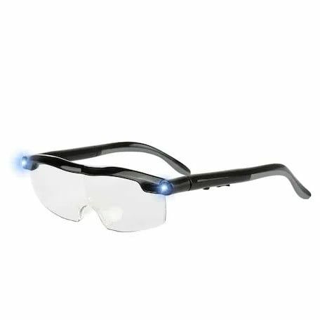 Ochelari cu lupa si LED, marire 160%, unisex