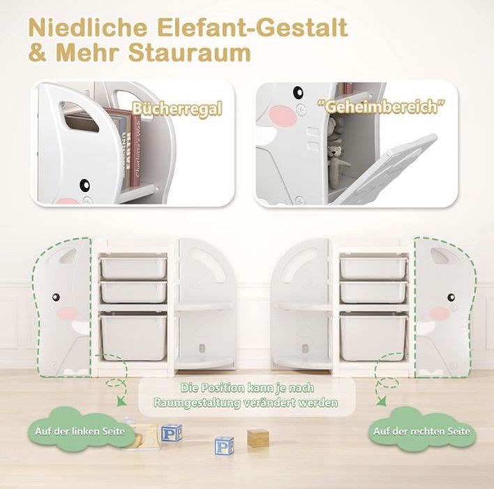 Dulapior de plasic elefant