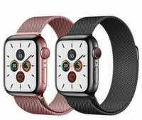 Bratara Milanese Loop Apple Watch 2,3,4,5,6,7,8 Black Silver Red Blue