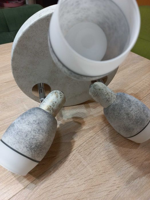 Set aplica de tavan si 2 veioze de perete cu becuri led