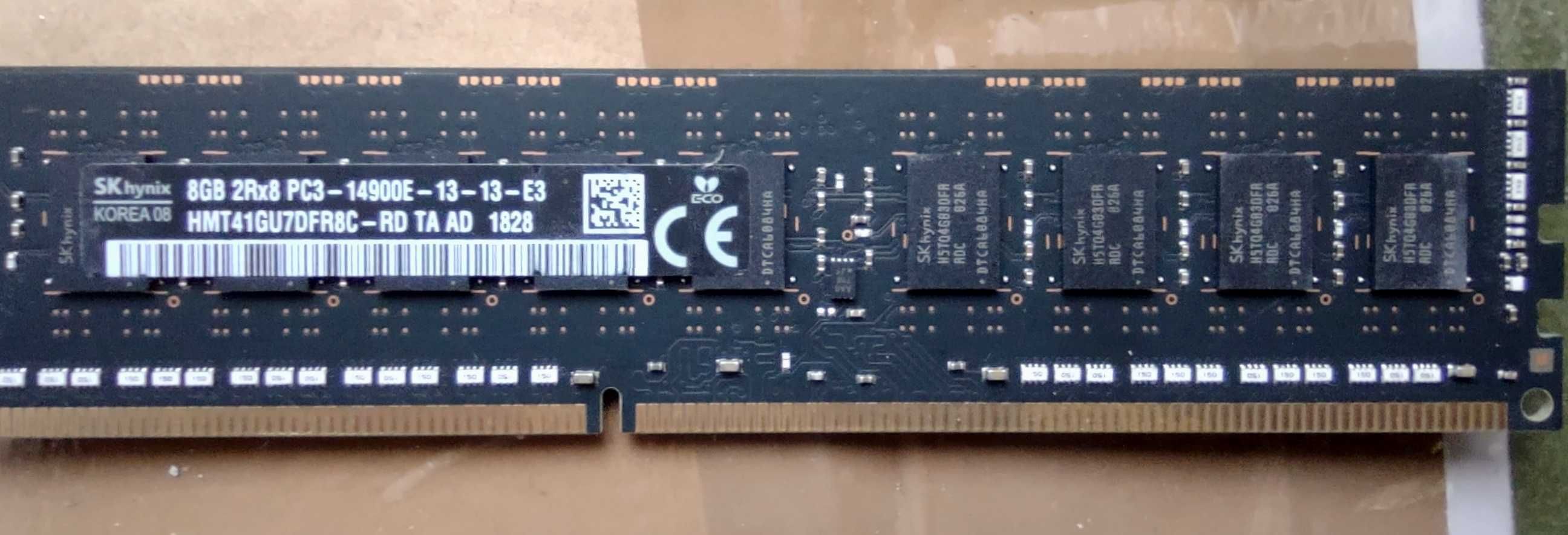 Памет за сървър или работна станция 8GB ECC небуферирана PC3-14900E