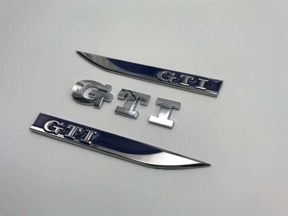 Set Embleme VW GTI albastru