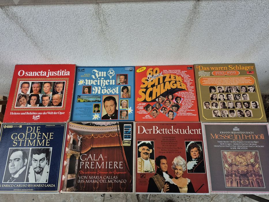 Vând 200LP Discuri Vinil colectie muzica clasica mixta Artiști celebri