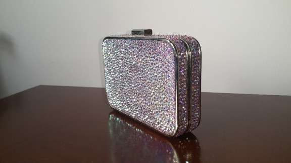 Geanta / plic / Clutch NISSA cu cristale Swarovski