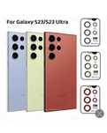 Samsung S22/S23/S24/S25/PLUS/ULTRA Folie Camera Circulara Metal Sticla
