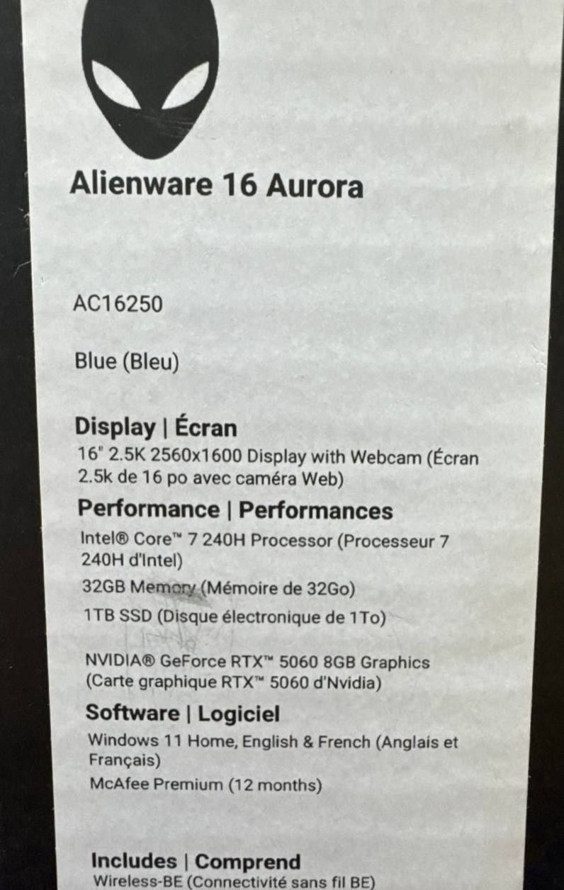 Dell Alienware 16 Aurora