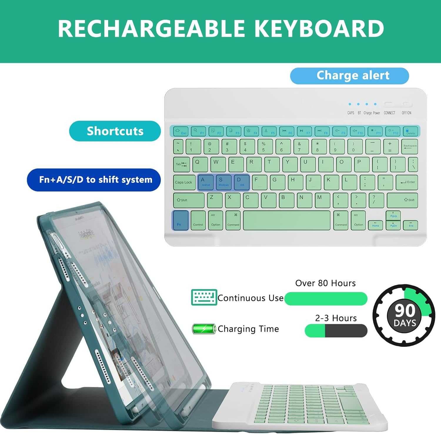 Калъф с клавиатура за iPad 10.9" Air 5th 2022/Air 4th 2020