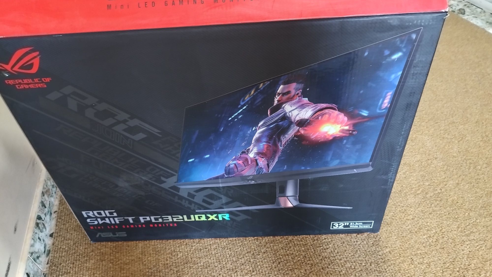 Monitor Gaming LED IPS ASUS ROG Swift PG32UQXR, 32", 4K UHD, 160 Hz, A
