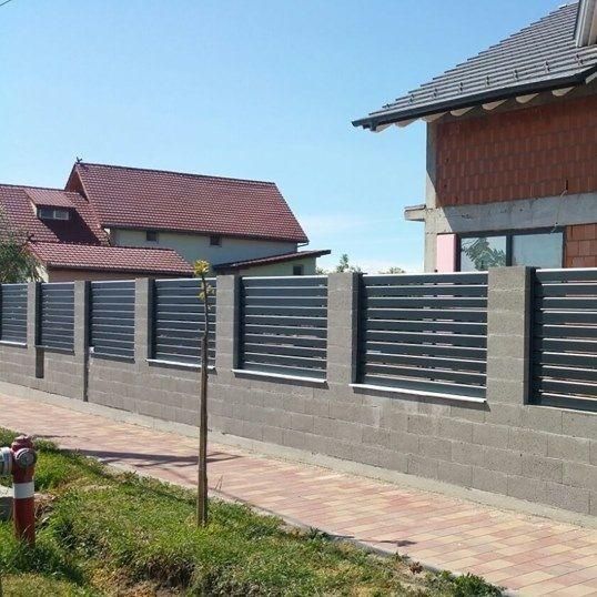 garduri si porti tip jaluzea fer forjat șipcă metalică plasă bordurat