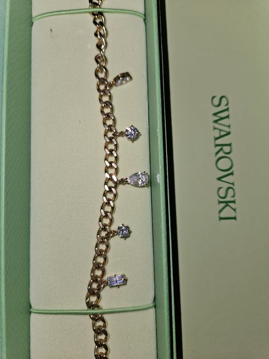 Brățară swarovski- metal placat cu aur