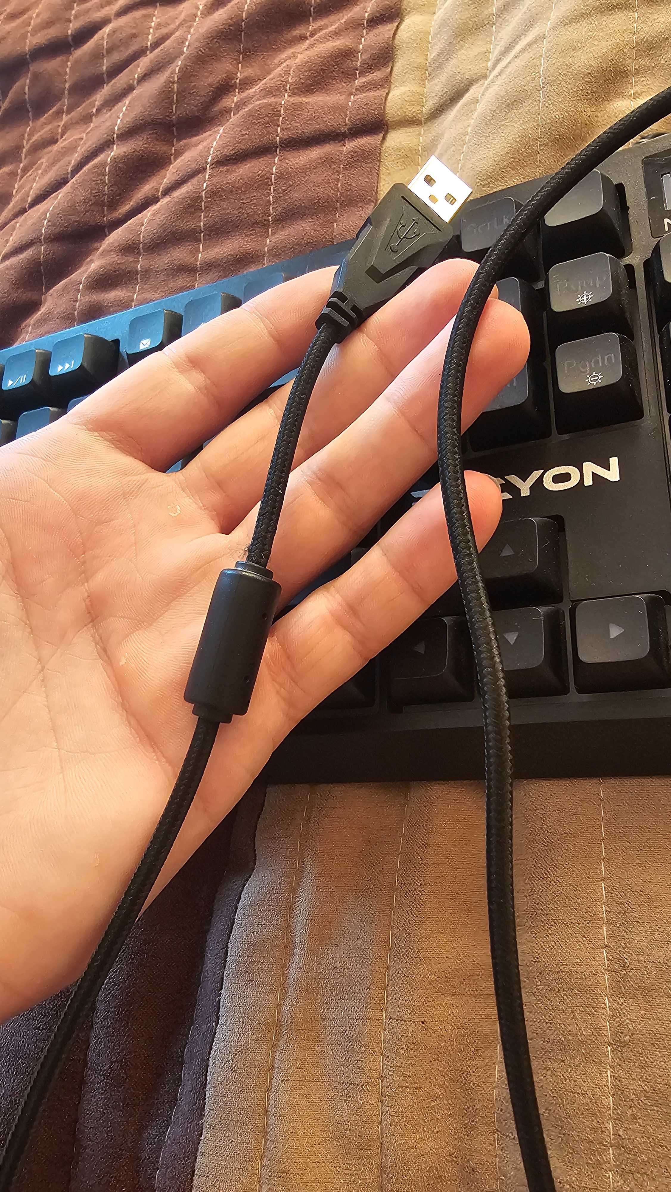 Клавиатура PREYON Long Claw Alpha PLCA104B, USB, RGB, черна