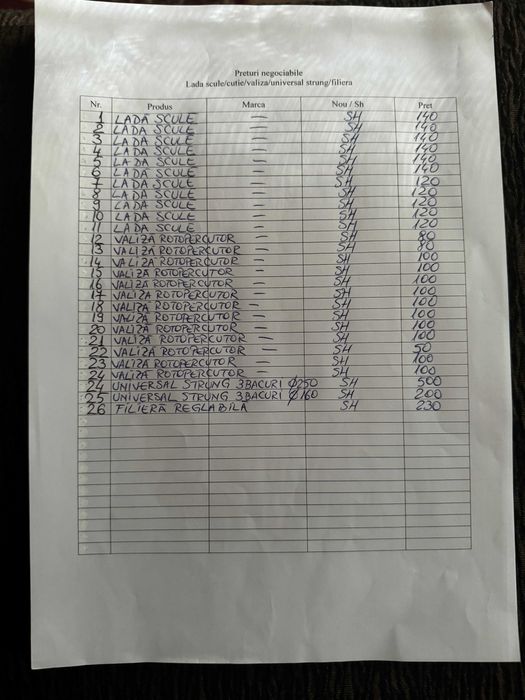 Lada scule cutie valiza universal strung filiera