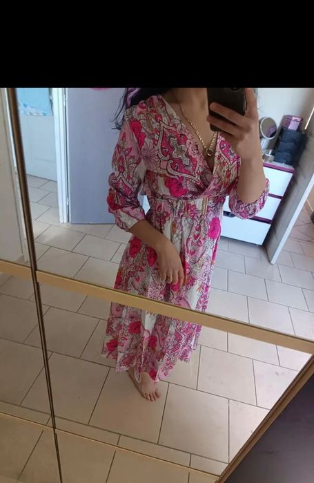 Rochie lunga roz