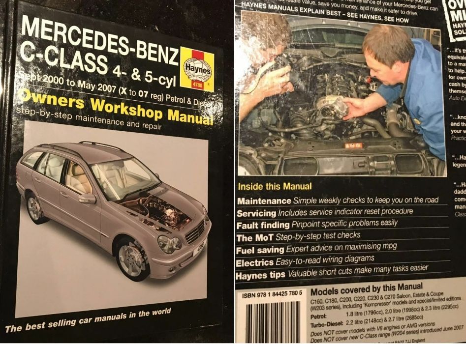 Manual auto Haynes Mercedes Benz Cls. A C E etc