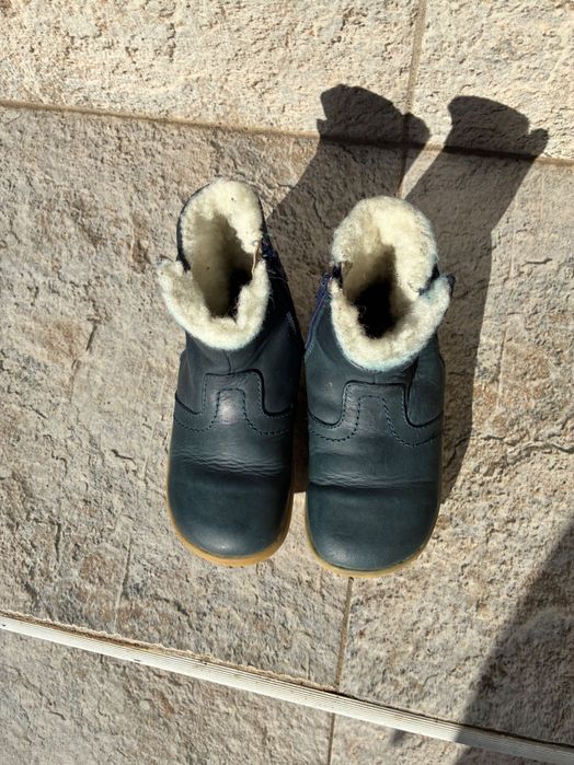 Топли зимни ботушки Bobux I-walk ест. кожа вълна за тесен нормален 23