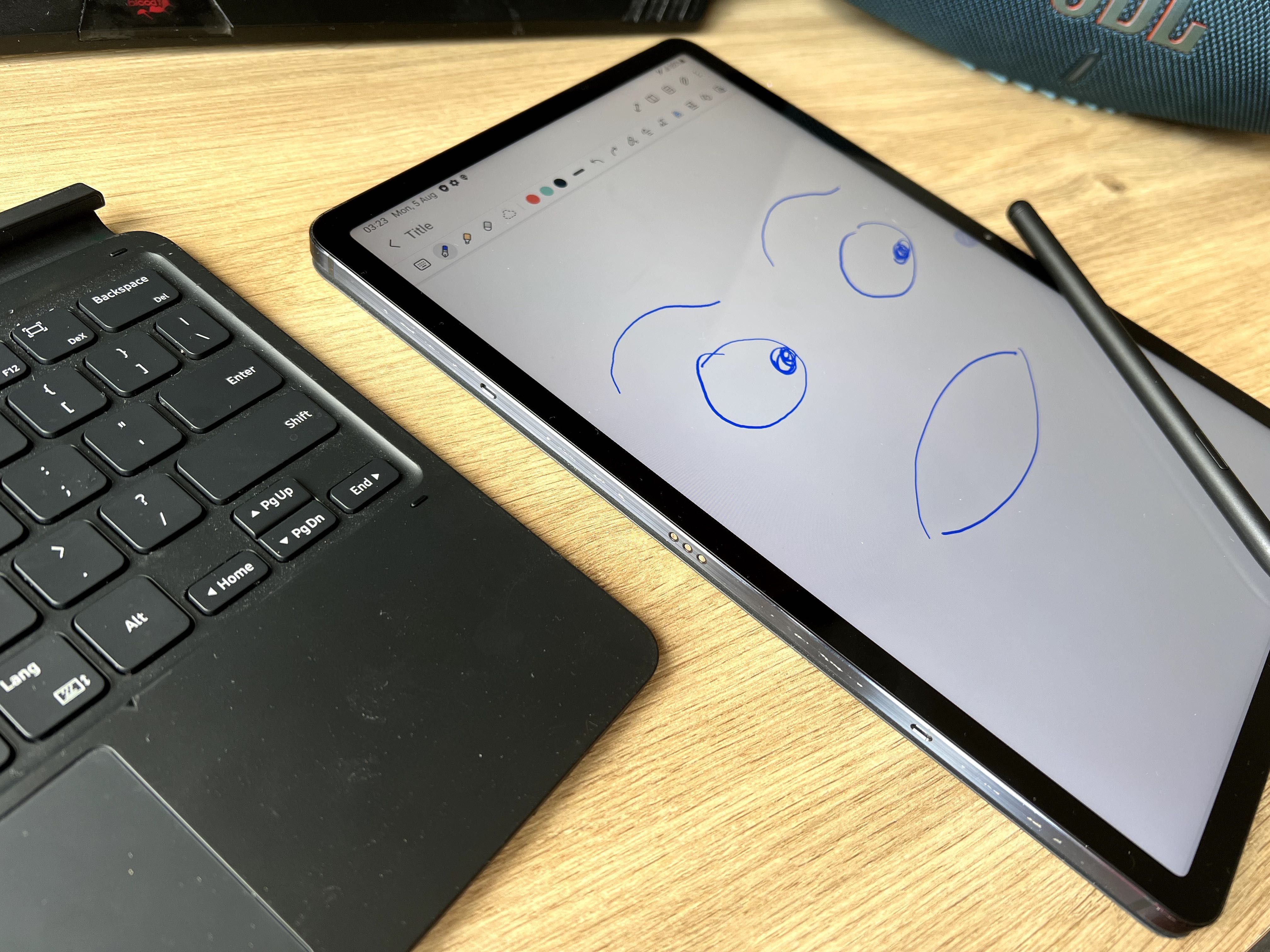 Перфектен Samsung Tab s7 128gb + Оригинална Samsung Keyboard + Писалка