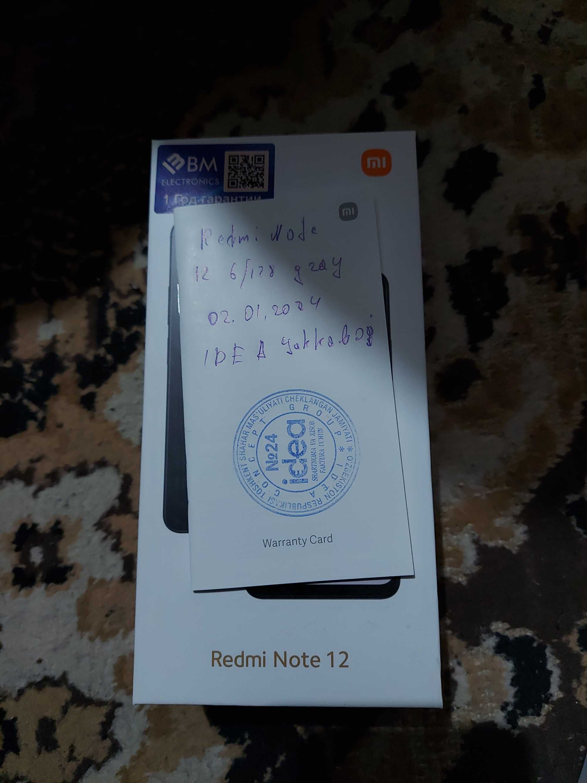 Redmi note 12 6gb128gb