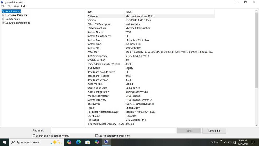 Laptop HP 15 Core™ i5-7200U pana la 3.10 GHz, Kaby Lake