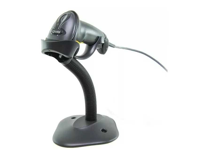 Cititor coduri de bare Motorola Symbol LS2208,  USB, stand, negru
