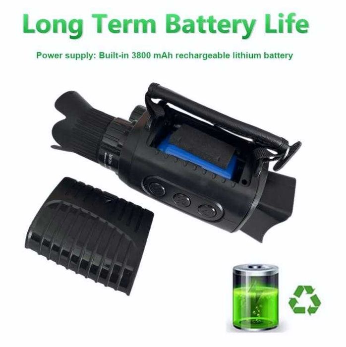 Спортен Водоустойчив Монокуляр Нощно Виждане 2.5K FULL HD Камера Запис