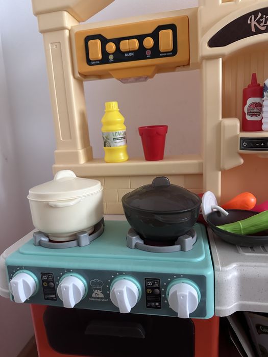Bucatarie copii cu abur, sunete si lumini