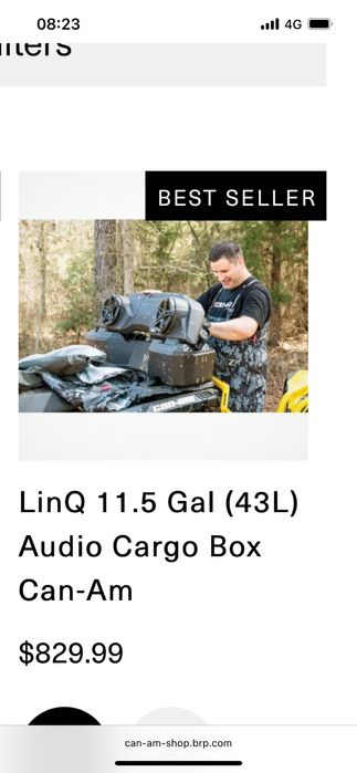 Lada Spate Boxe HIFI prindere LinkQ 43L Atv Can Am Outlander 1000 Noua
