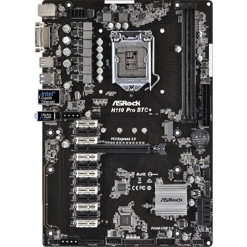 Vând 3 x placă de bază Asrock H110 Pro BTC+ (13 PCI)