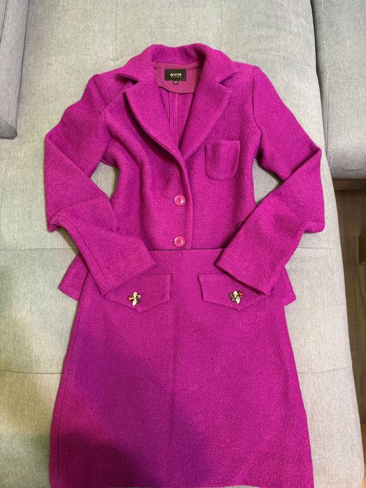 Лилав сет пола и жилетка Авин