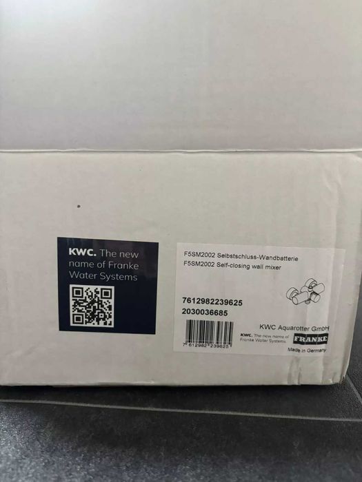 Robinet mixer de perete cu închidere automată, F5SM2002-KWC/FRANKE,NOU
