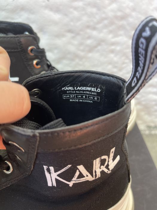 Vand tenisi cu platforma din colecita Karl Lagerfeld negociabil