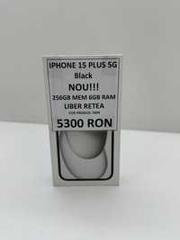 iPhone 15 Plus, 256GB, 5G, Black Nou Sigilat Neactivat
