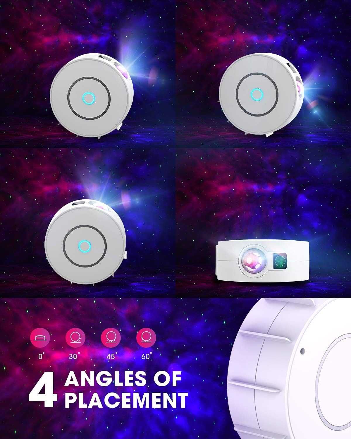 НОВ, SUPPOU LED WiFi Galaxy проектор за деца и възрастни