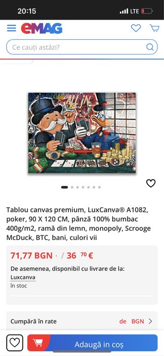 Tablou Canva Monopoly