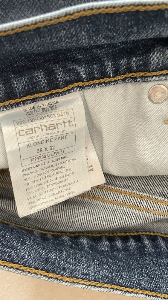 Carhartt WIP KLONDIKE jeans 36/34