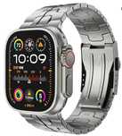 Curea, strap Apple Watch Ultra 1 si 2, din titan, usoara, Premium