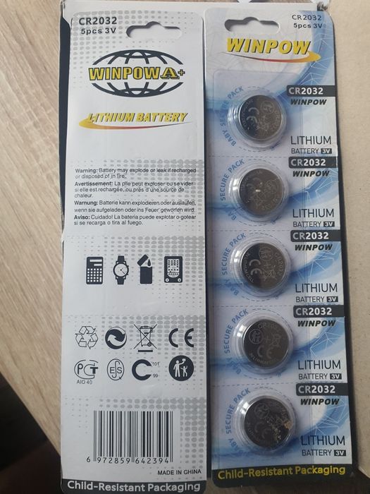 Baterii CR 2032  lot 100 buc