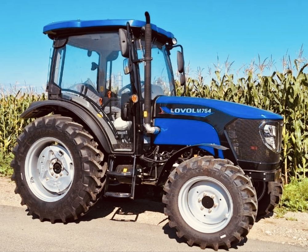 Tractor Lovol 75 Cp cu cabina si incarcator frontal Ardita TM