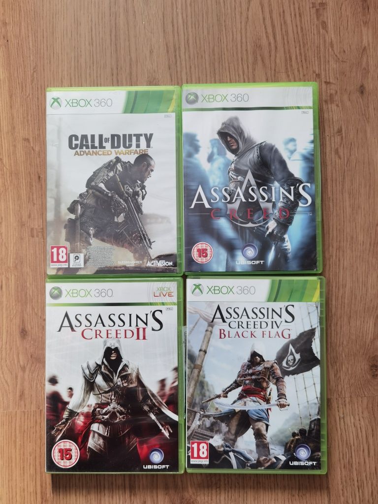 Vând jocuri Xbox 360 Call of Duty Advenced Warfare Assassins Creed