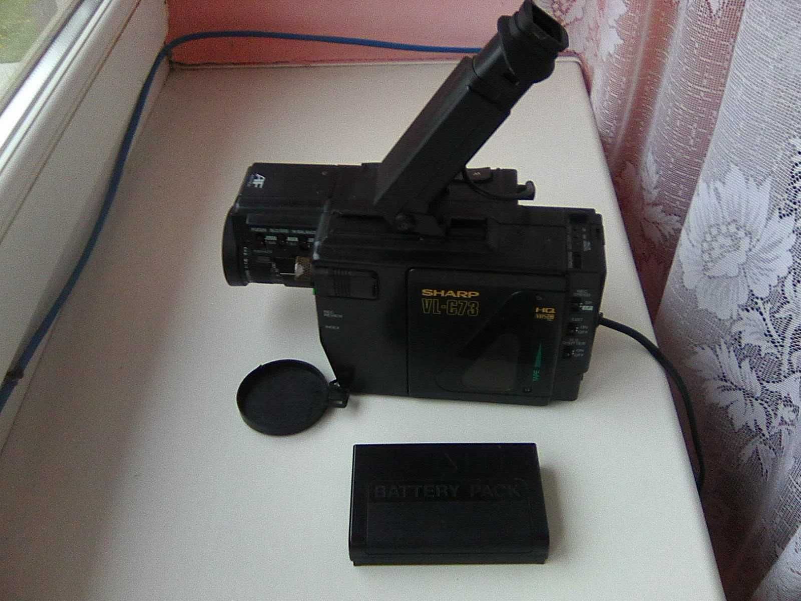 video camera sharp vl c73 si televizor grundig lcd lichid 1 metru