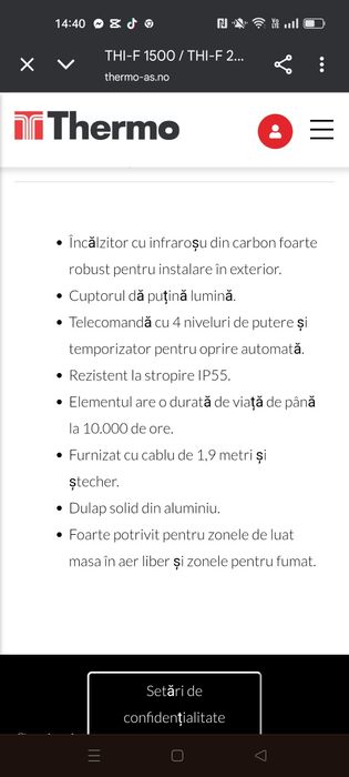 Încălzitor cu infraroșu cu carbon nou